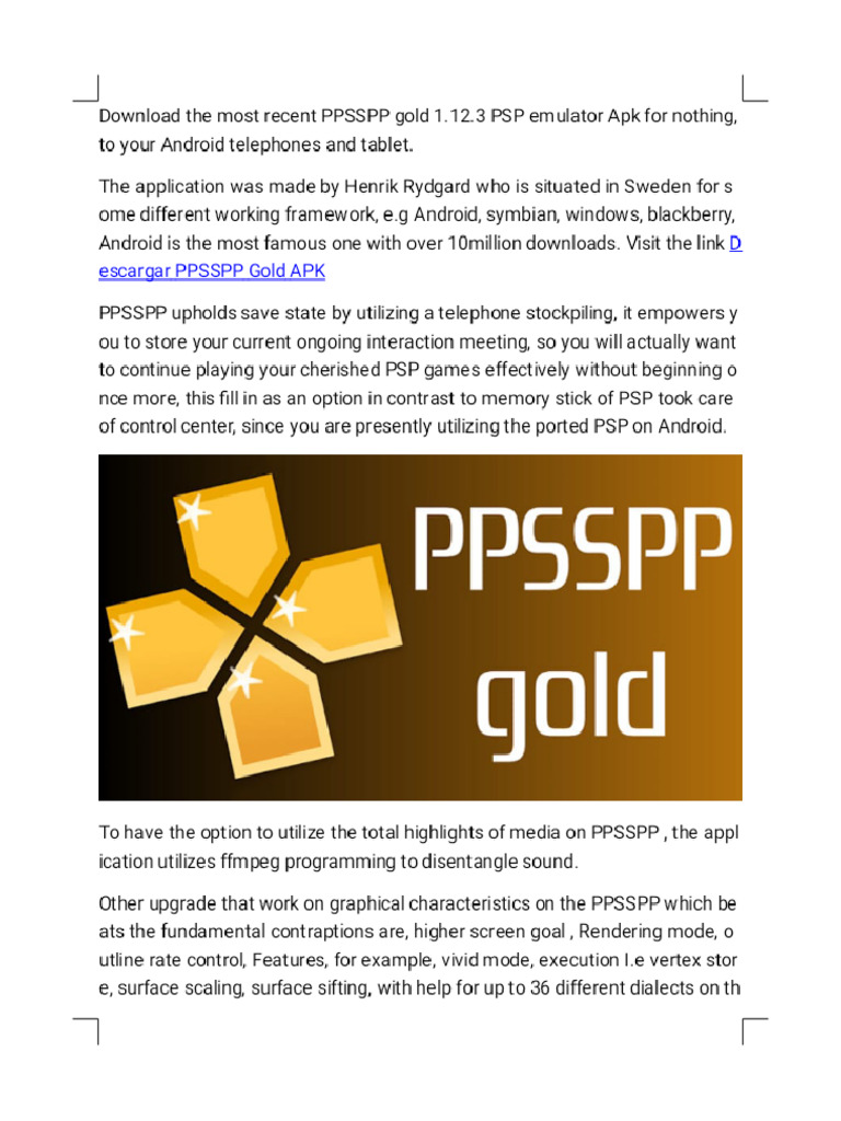 PPSSPP Gold - Phoenix | PDF