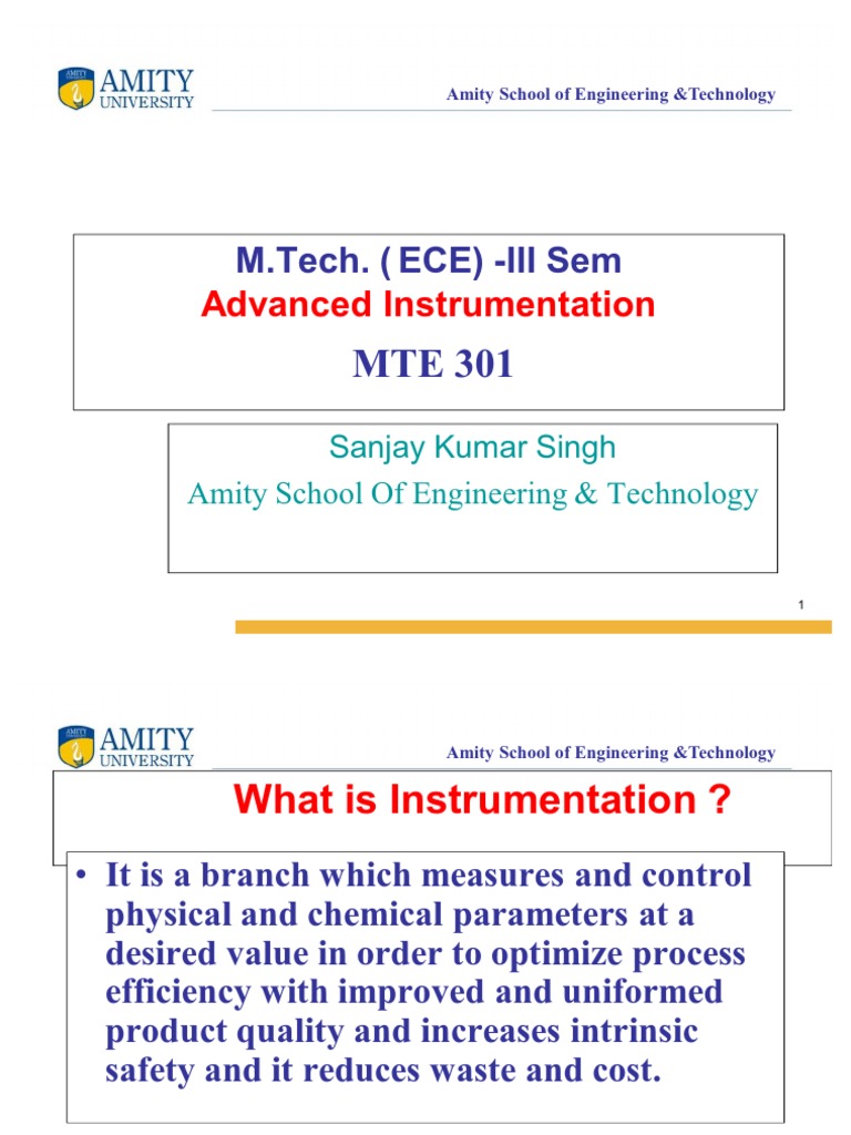 Advanced Instrumentation Techniques | PDF | Instrumentation | Telemetry
