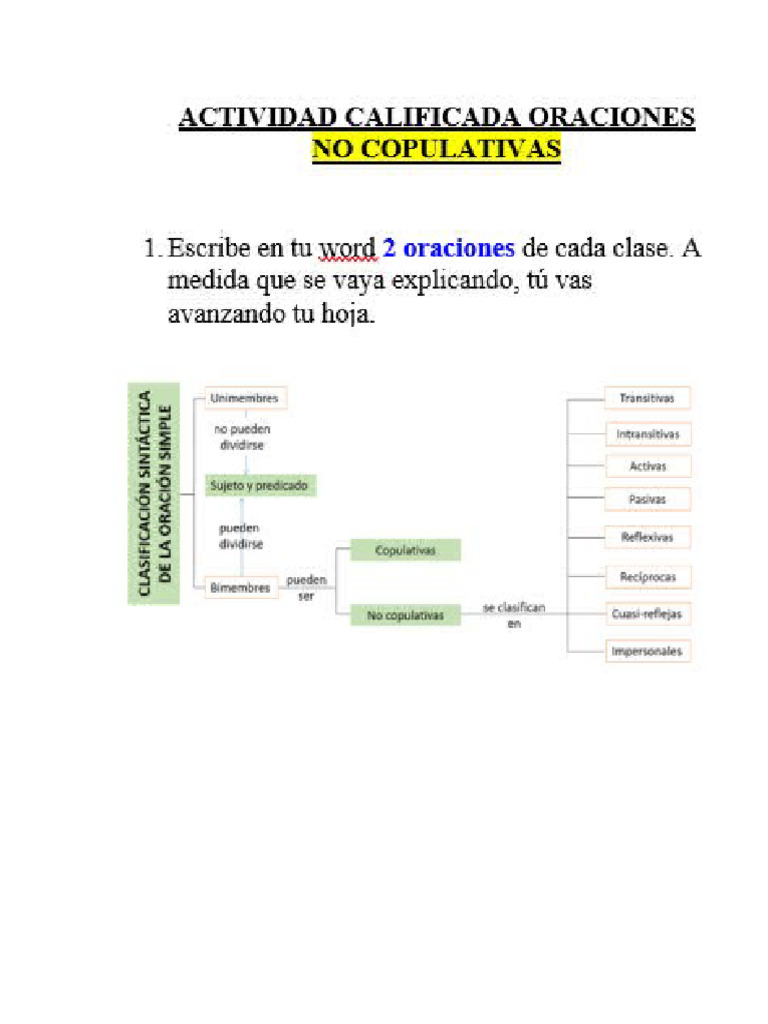 Actividad Oraciones No Copulativas (Elena Ramos 2A) PDF