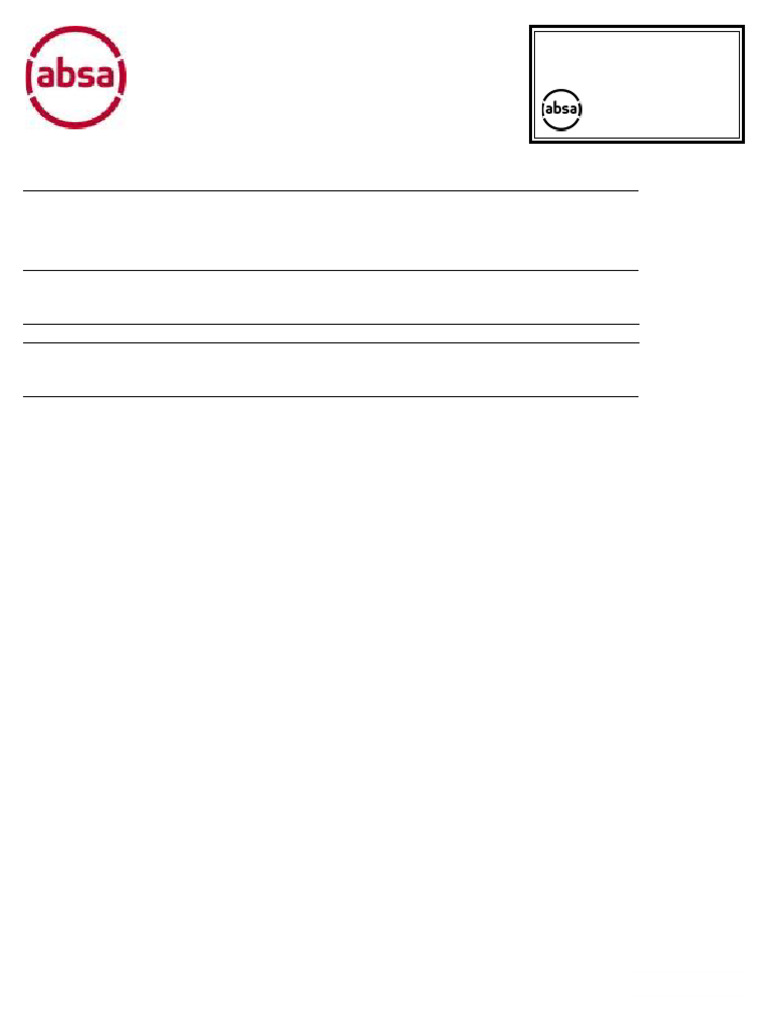 ABSA Bank Statement Overview | PDF | Debit Card | Banking
