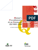 Manual de y Procedimientos Calidad ( Iso 9001-2000)