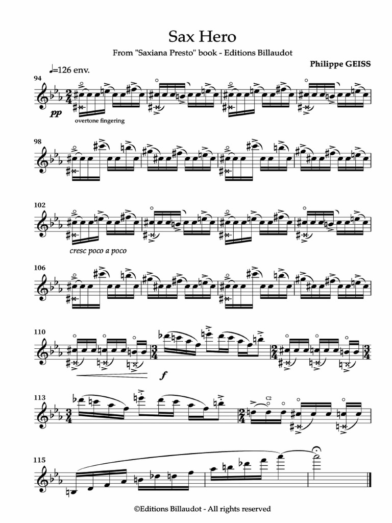 Sax Hero | PDF