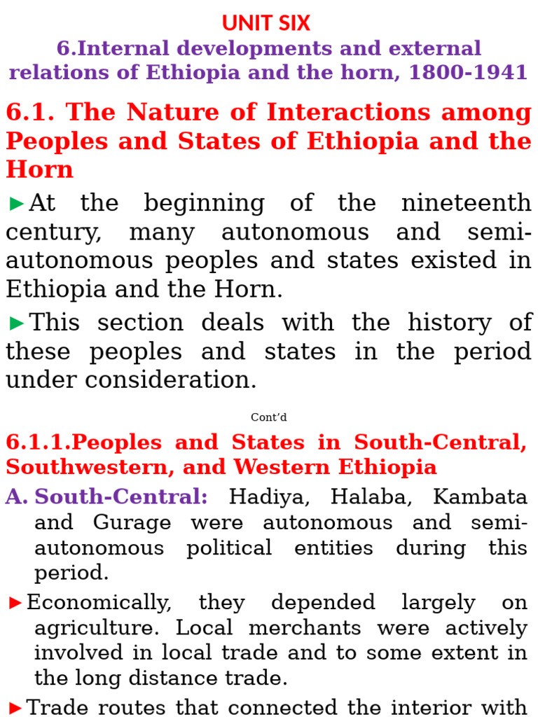 Long-Distance Trade in Ethiopia (1800-1941) | PDF | Ethiopia