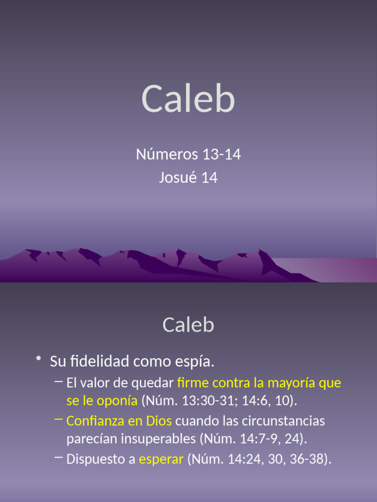 Caleb | PDF