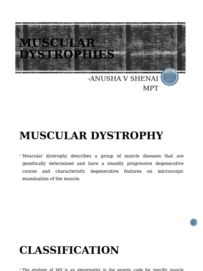 Duchenne Muscular Dystrophy Overview | PDF | Muscular Dystrophy ...