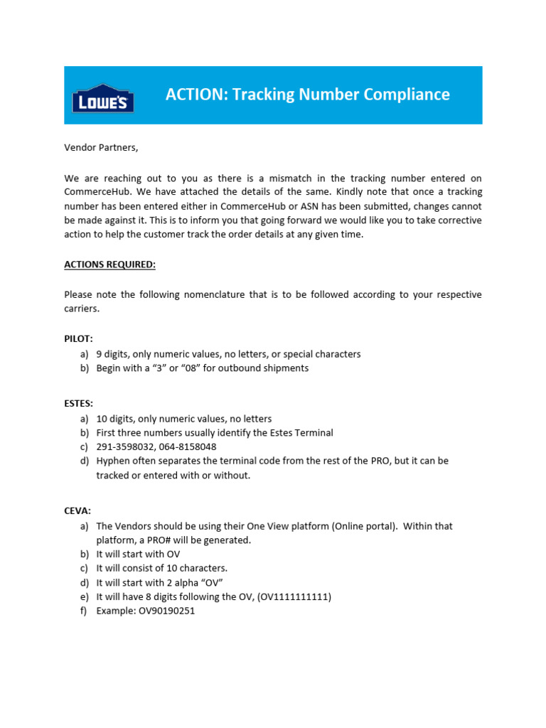 Lowes Instructions For Shipping | PDF | Login | Computing