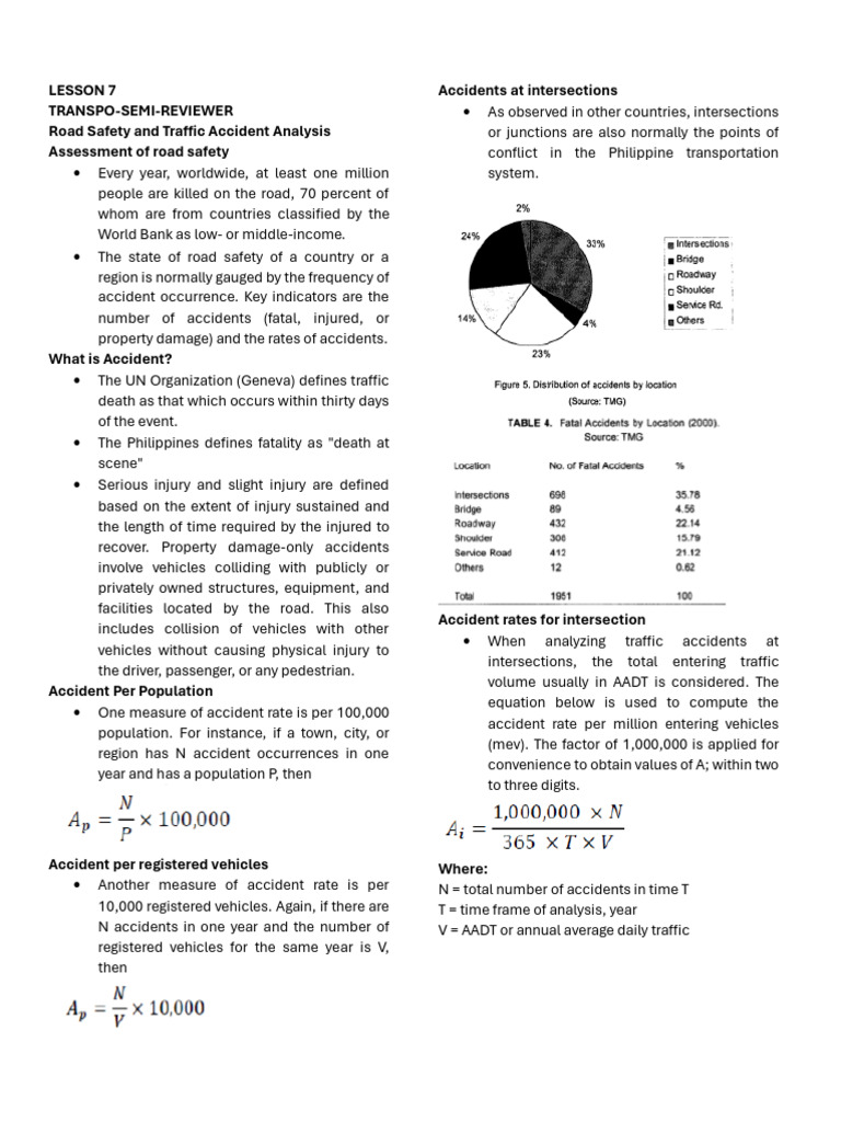 Road Safety & Accident Analysis Guide | PDF | Port | Traffic Collision