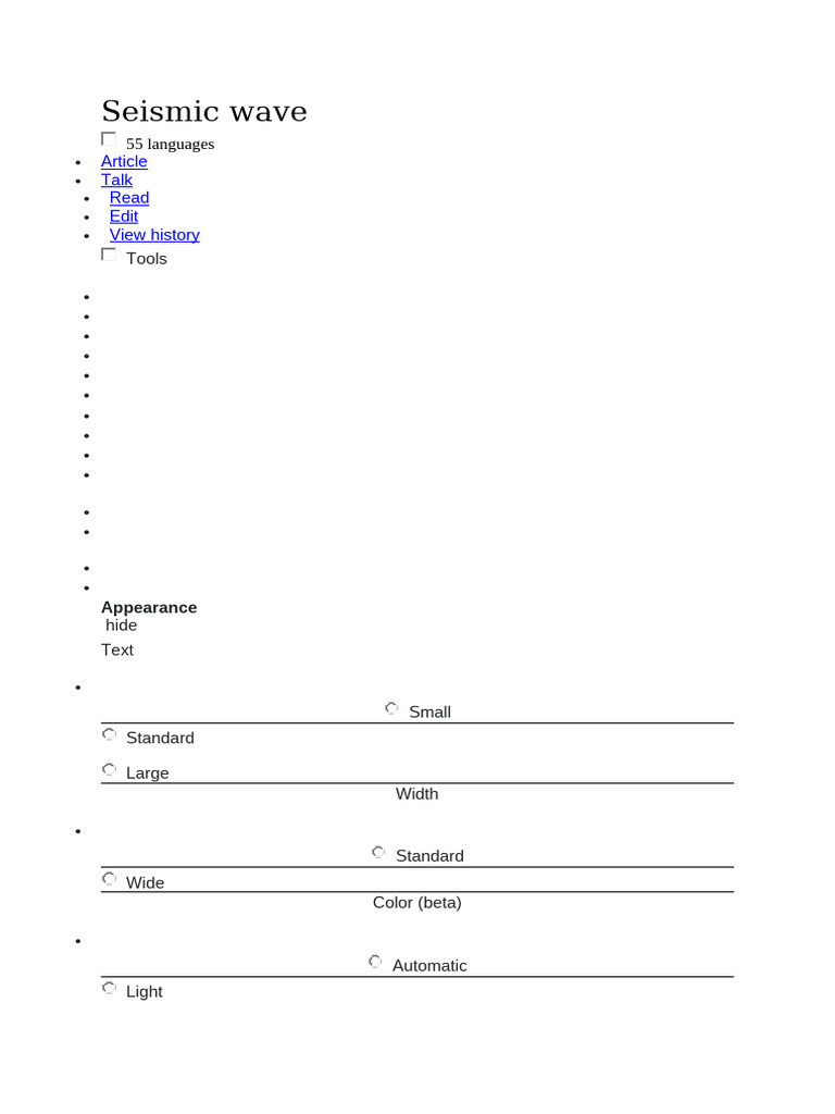 Seismic wave | PDF | Waves | Seismology
