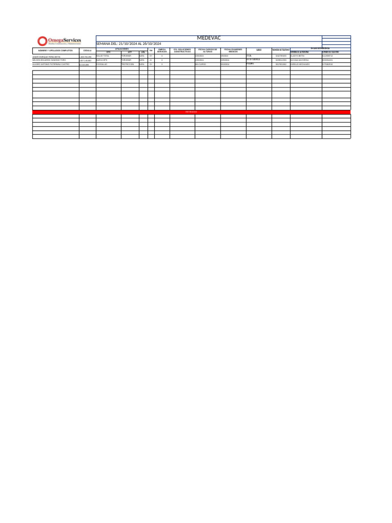 Omg-Form-Sst90 Informe de Gestión de SST Del 21 Al 26 de Octubre | PDF