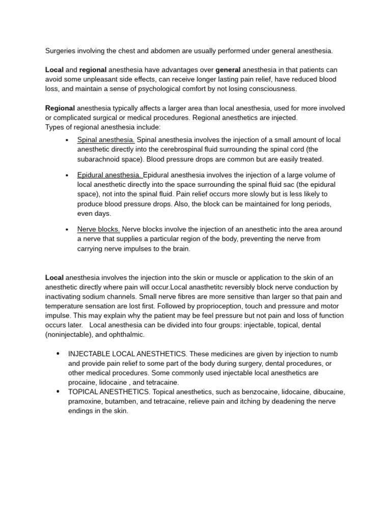 01 Local And Regional Anaesthesia Pdf Anesthesia Clinical Medicine