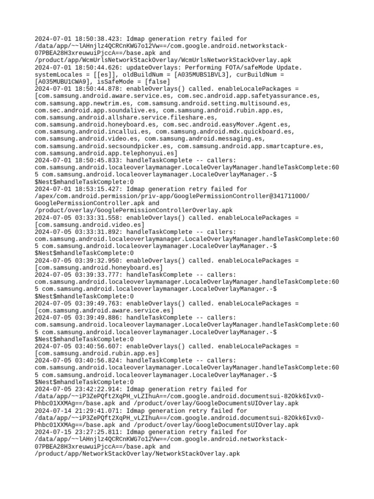 Idmap Generation Failures Log | PDF | Proprietary Software | Personal ...