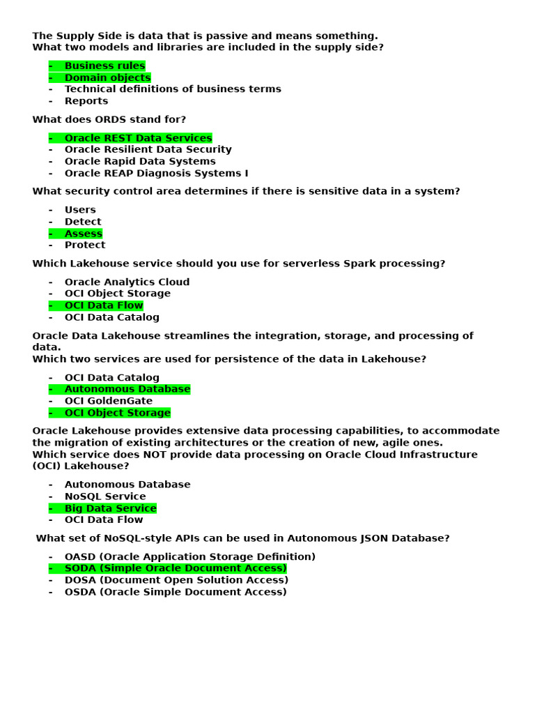 1Z0 1195 24 | PDF | Cloud Computing | Databases