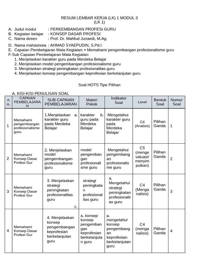 Pengembangan Profesionalisme Guru | PDF | Karier & Perkembangan