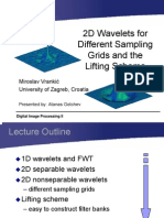 2D Wavelets For Different Sampling Grids and The Lifting Scheme