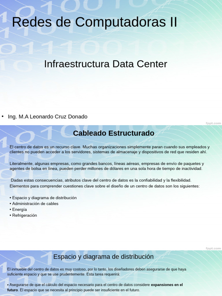 Diseño y Gestión de Data Centers | PDF | Fibra óptica | Centro de datos