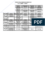 Physics Teachers Schedule 0809