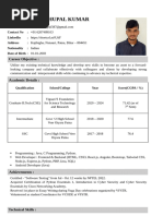 Deepak Kumar's Engineering Resume | PDF