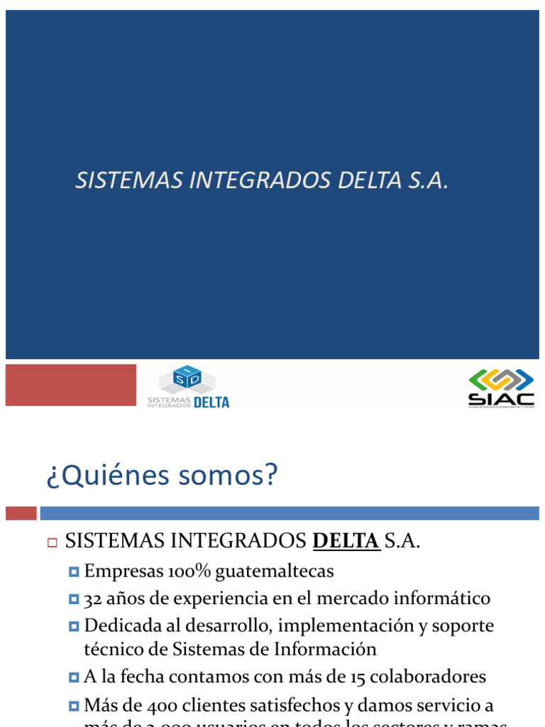 Sistemas Integrados Delta: Soluciones TI en Guatemala | PDF ...