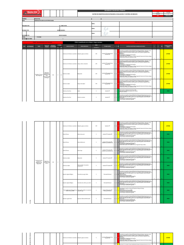 Matriz de Riesgos en Seguridad Laboral | PDF | Casco