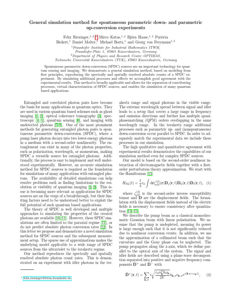 General_simulation_method_for_spontaneous_parametr | PDF | Photon ...