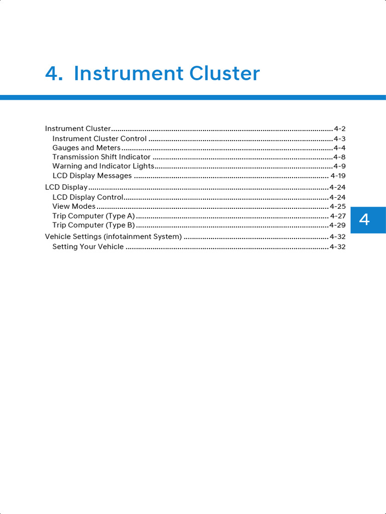Instrument Cluster Overview and Controls | PDF | Anti Lock Braking ...