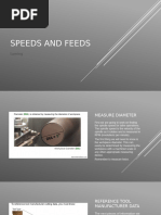 Speeds & Feeds: Drilling & Reaming Surface Feet Per Minute (SFM) | PDF ...
