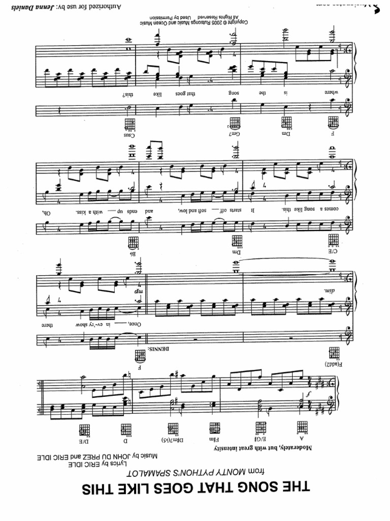 The Song That Goes Like This | PDF