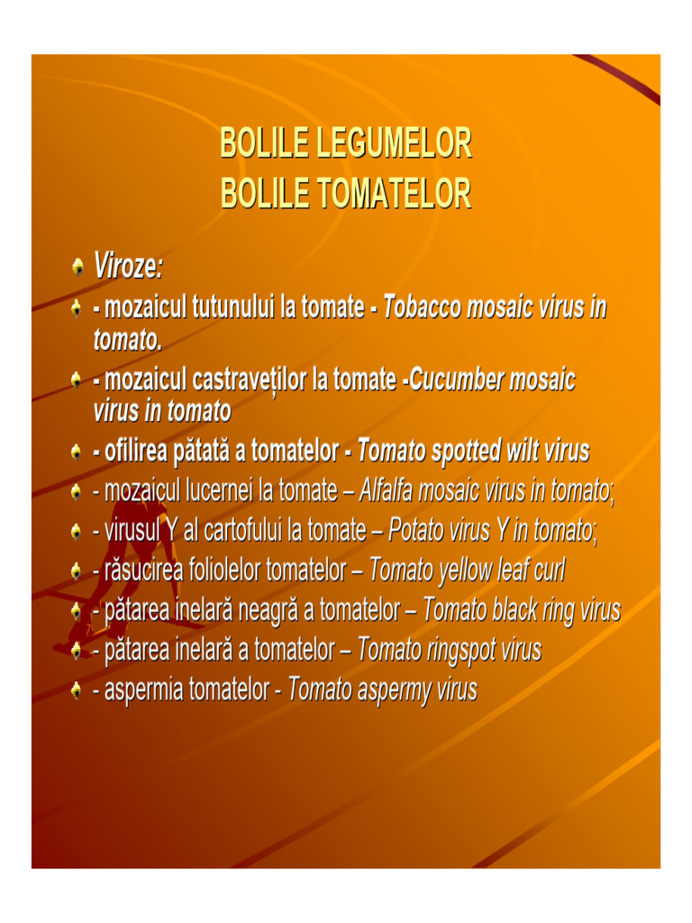Bolile Tomatelor | PDF