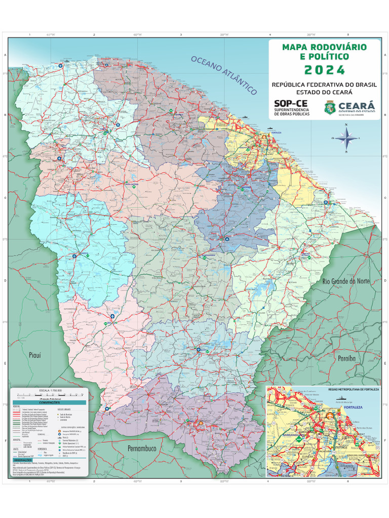 Mapa Rodoviario 2024 Frente | PDF