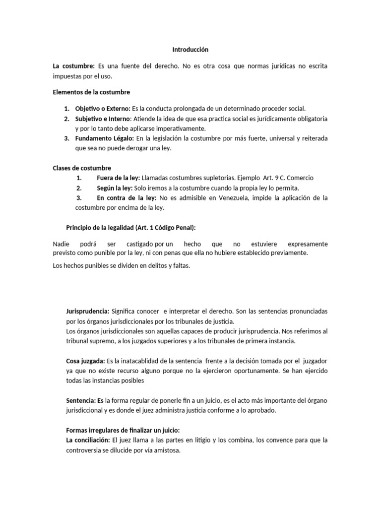 Introducción | PDF | Caso de ley | Sentencia (ley)