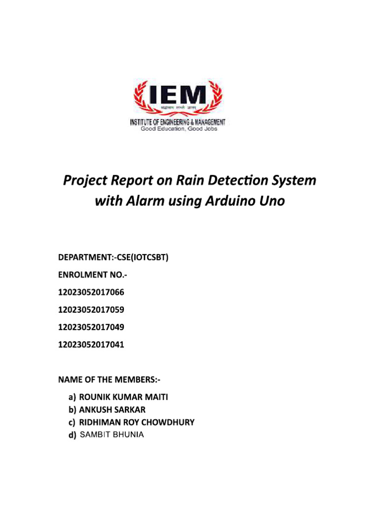 Rain Sensor | PDF