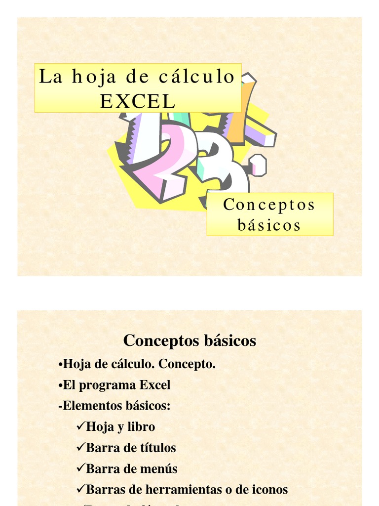 Microsoft Power Point La Hoja de Calculo EXCEL PDF PDF