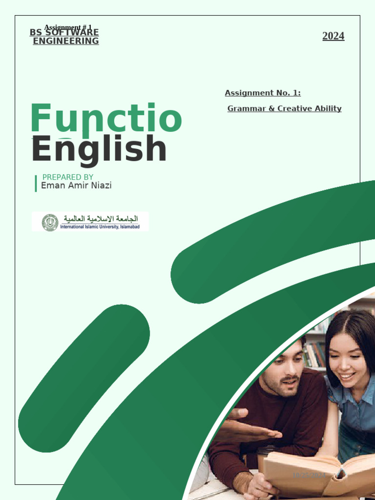 Grammar and Creative Writing Assignment | PDF | Muhammad Ali Jinnah | Verb