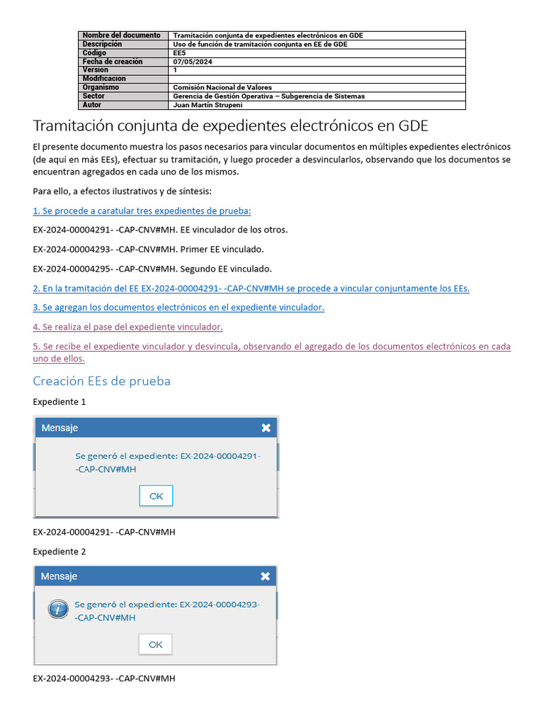 Tramitación Conjunta en GDE EE5 | PDF | Informática | Software
