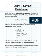 MOSFET Output Resistance