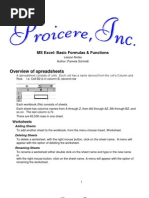 MS Excel (Basic Formulas and Functions)