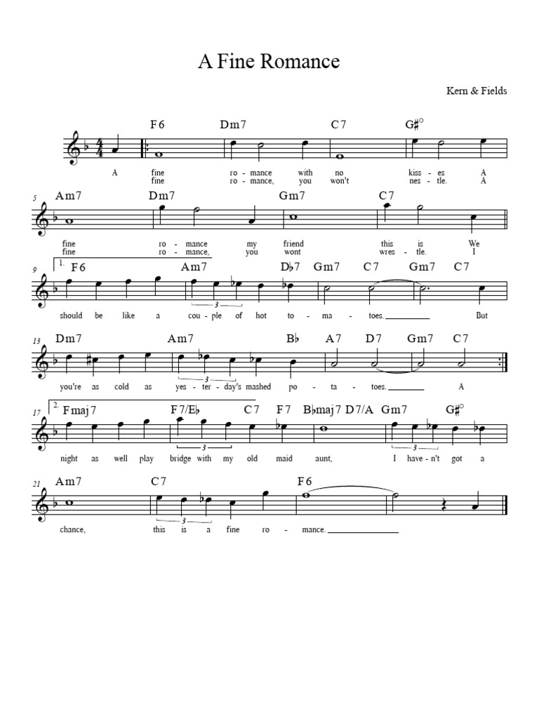A Fine Romance | PDF