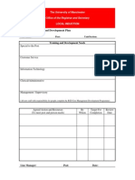 Example Induction Training Plan Template