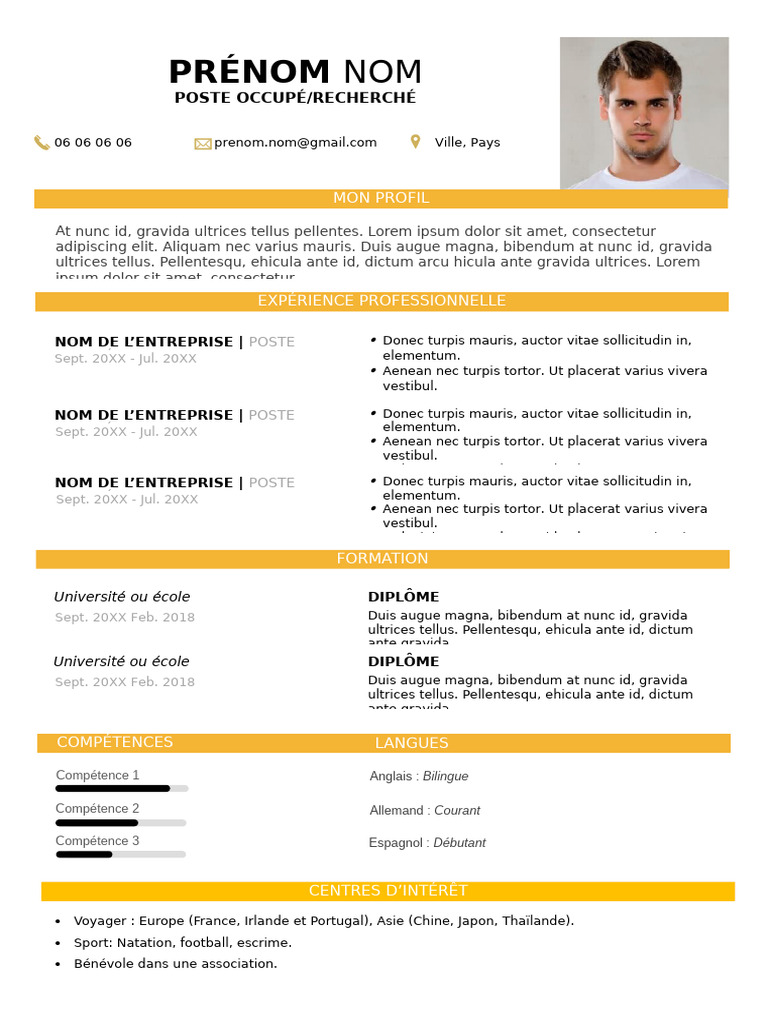 132 Modele CV Boulanger | PDF