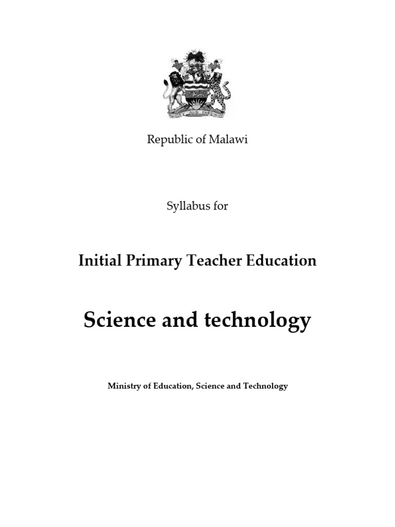 x01 - Science and Technology Syllabus | PDF | Educational Assessment ...