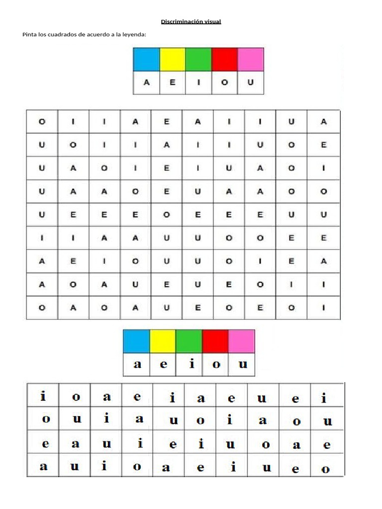 Discriminación Visual Pdf