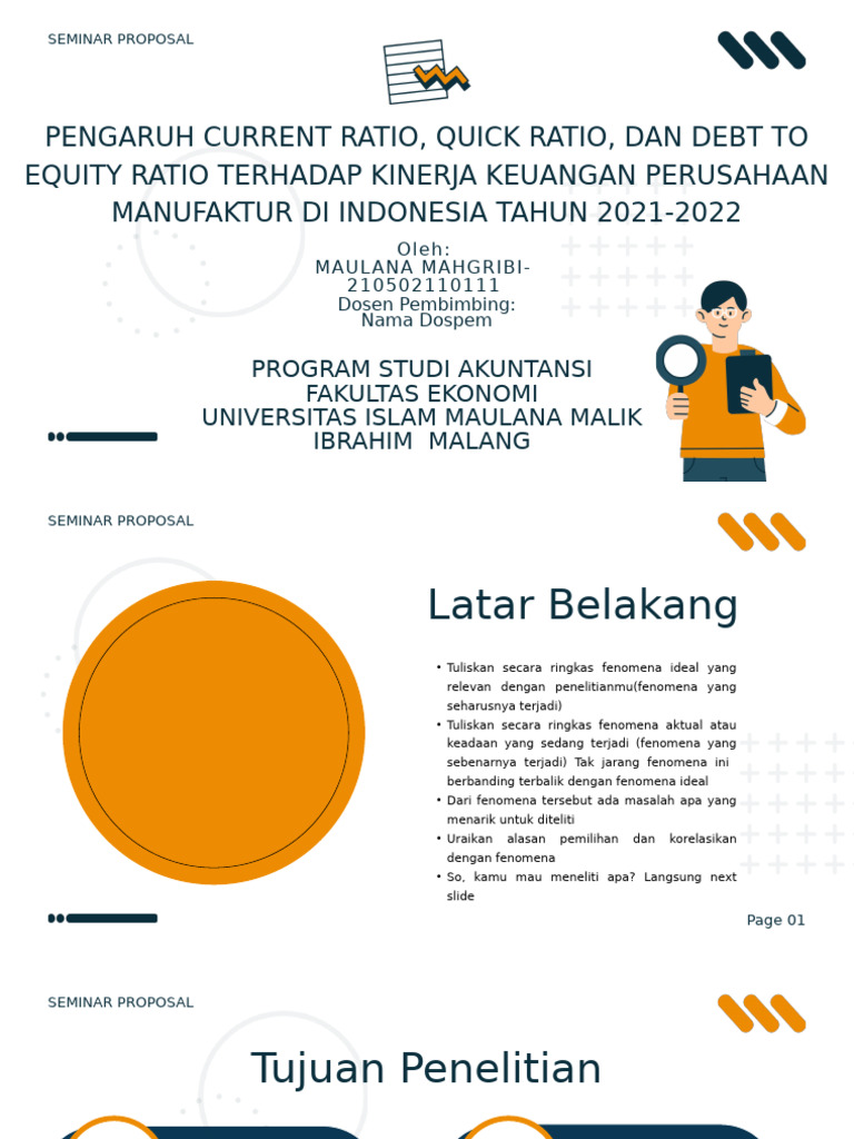 01 Template PPT Kuantitatif | PDF | Seni