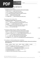 Elementary A1/A2 Unit Test | PDF