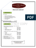 Price List Make Up-LEttazel 2011