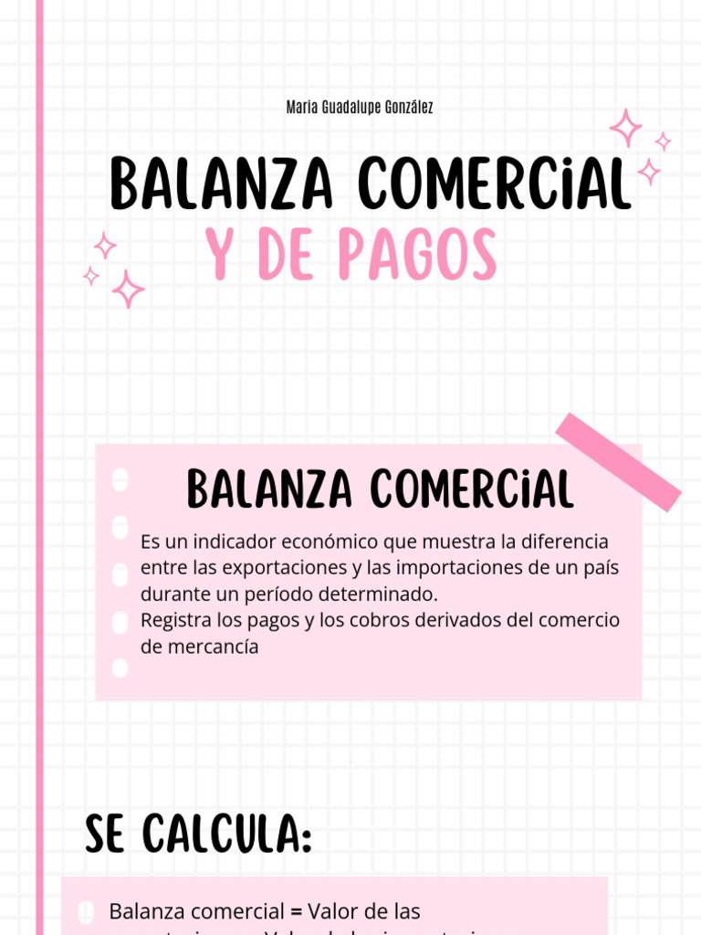 Cálculo de Balanza Comercial y de Pagos | PDF | Balance de pagos | Tipo ...