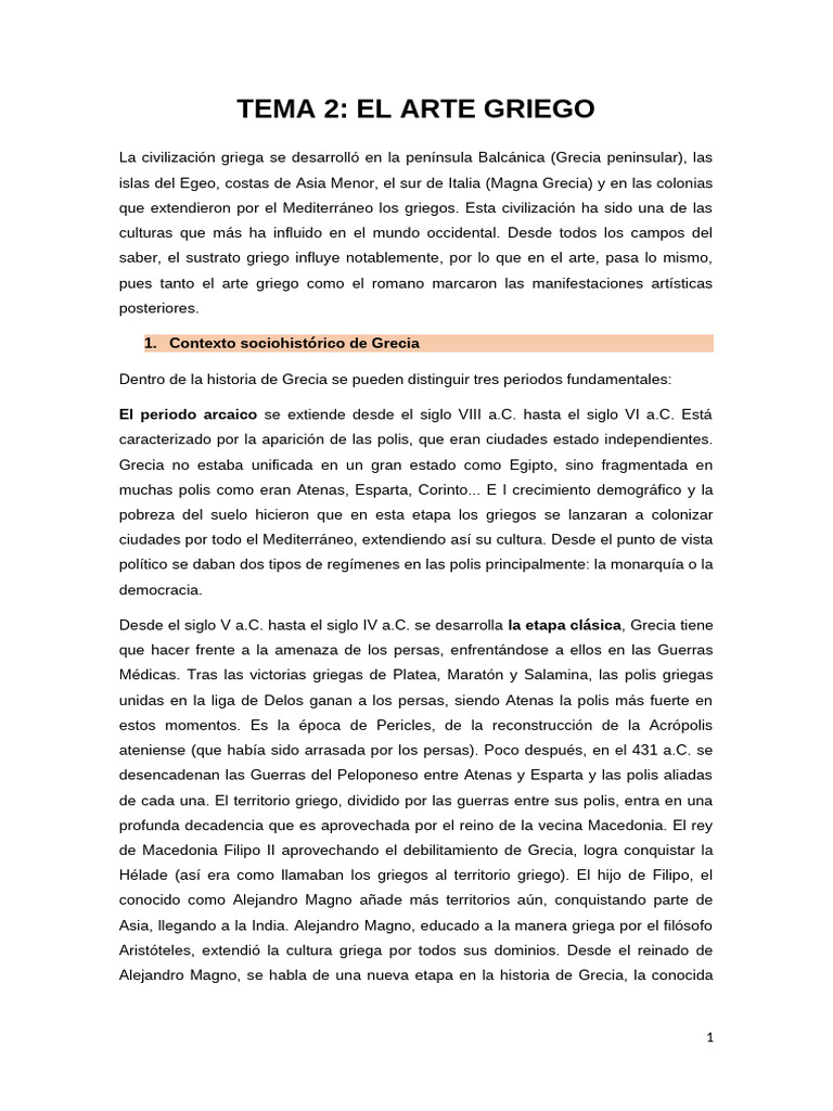 Arquitectura y arte de la Grecia antigua | PDF | Antigua Grecia ...