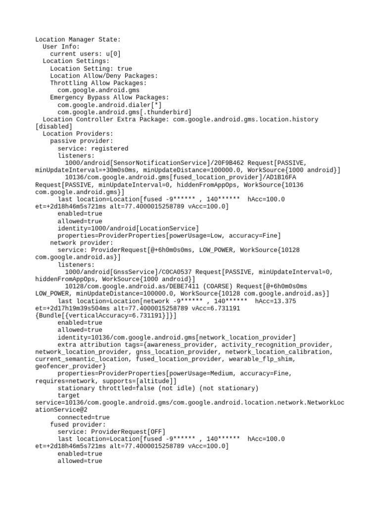 Android Location Manager Overview | PDF | Global Positioning System ...