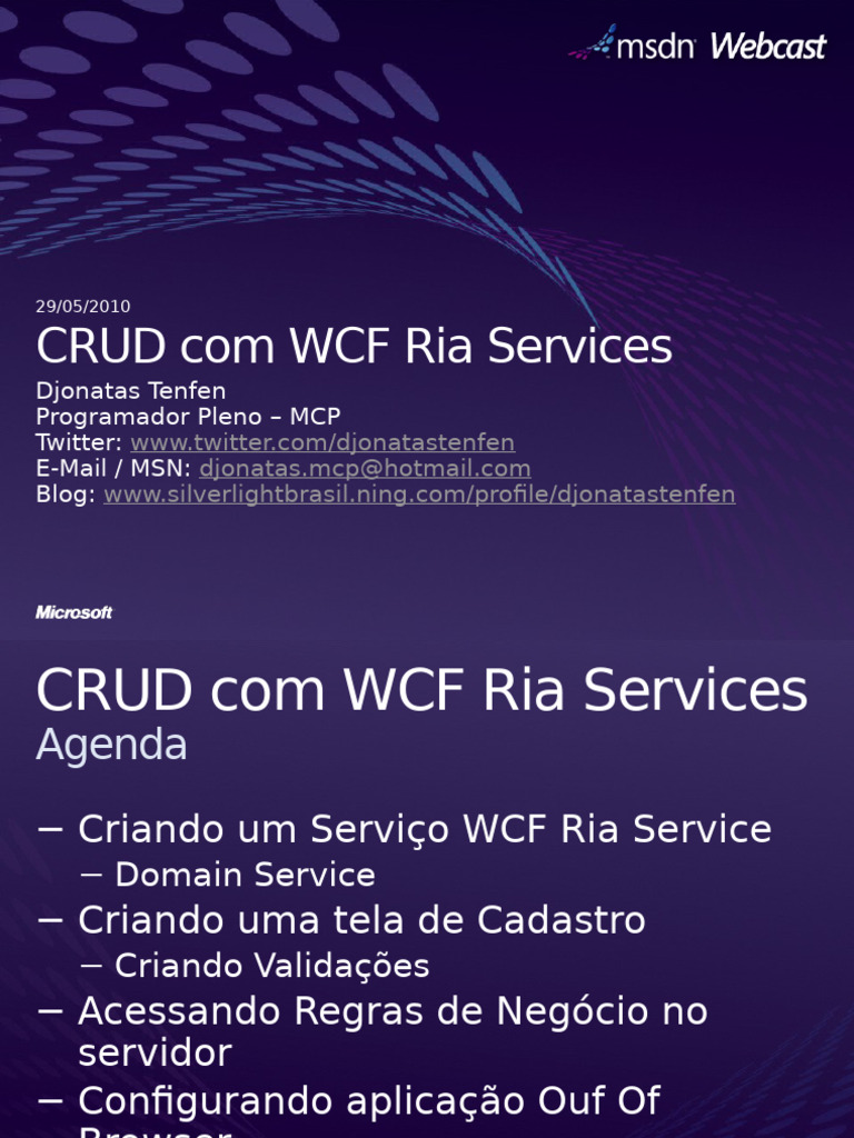 WCFRia Services | PDF | Computers