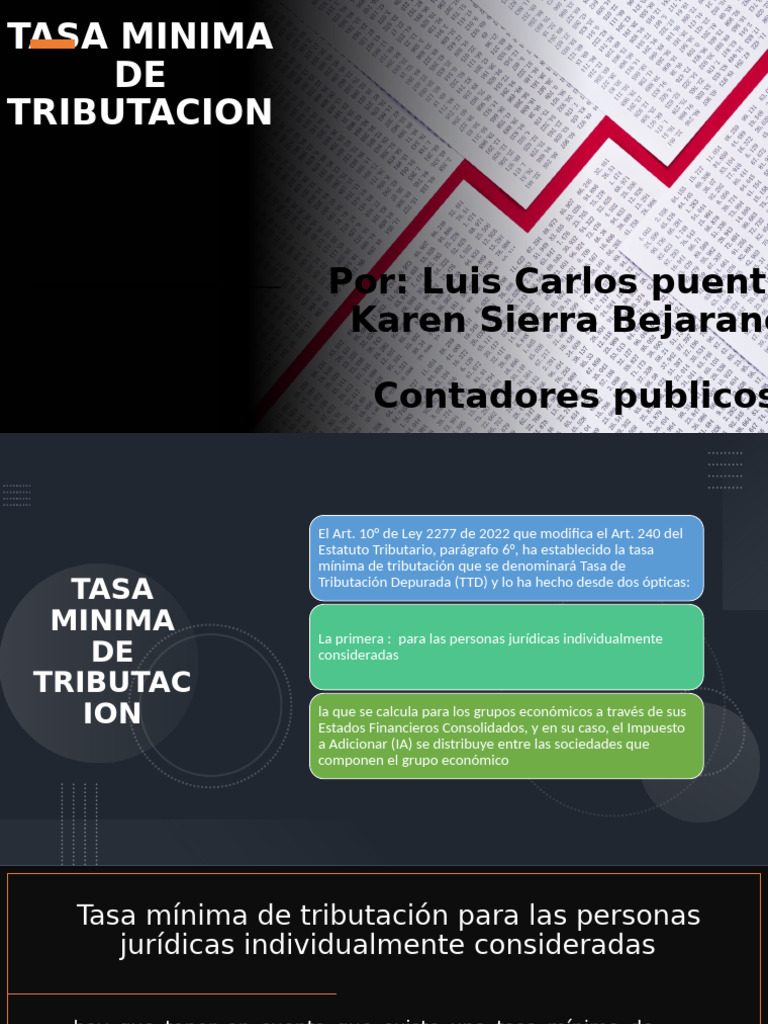 Tasa Minima de Tributacion | PDF | Impuestos | Impuesto sobre la renta