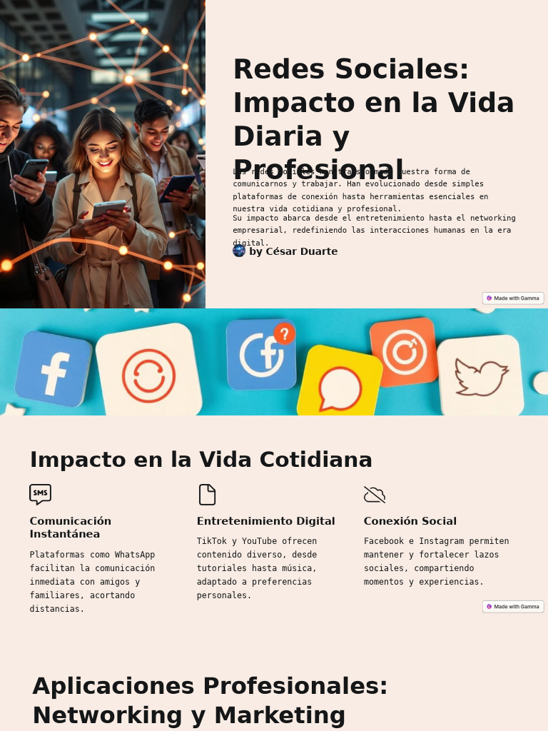 Impacto de las Redes Sociales en la Vida | PDF | Servicio de redes ...